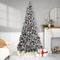 7ft. Pre-Lit Snowy Bristle Pine Artificial Christmas Tree, Warm White LED Lights